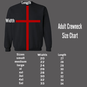 nike crewneck size chart