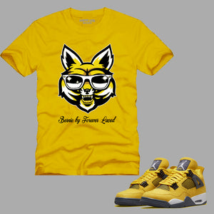 Bernie by Forever Laced 2 T-Shirt to match Retro Jordan 4 Lightning sneakers