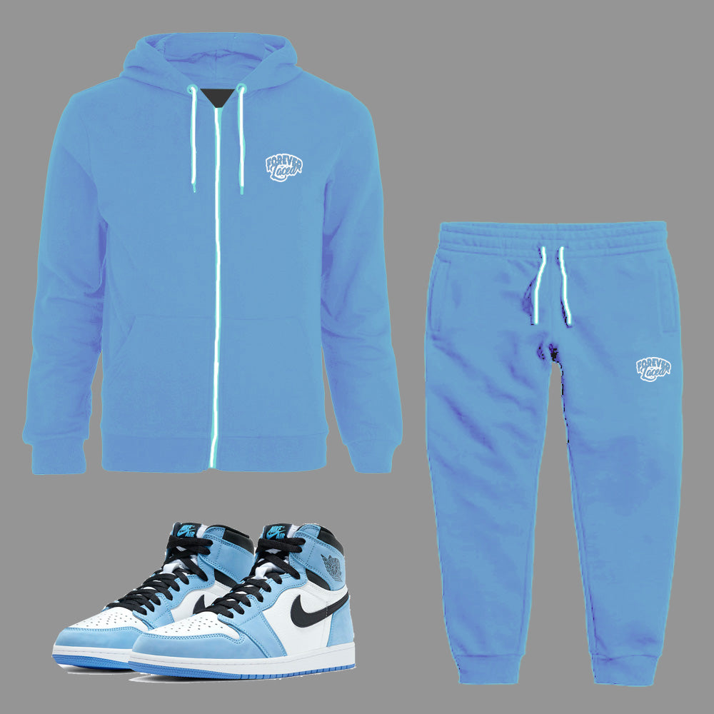 blue jordan sweatsuit