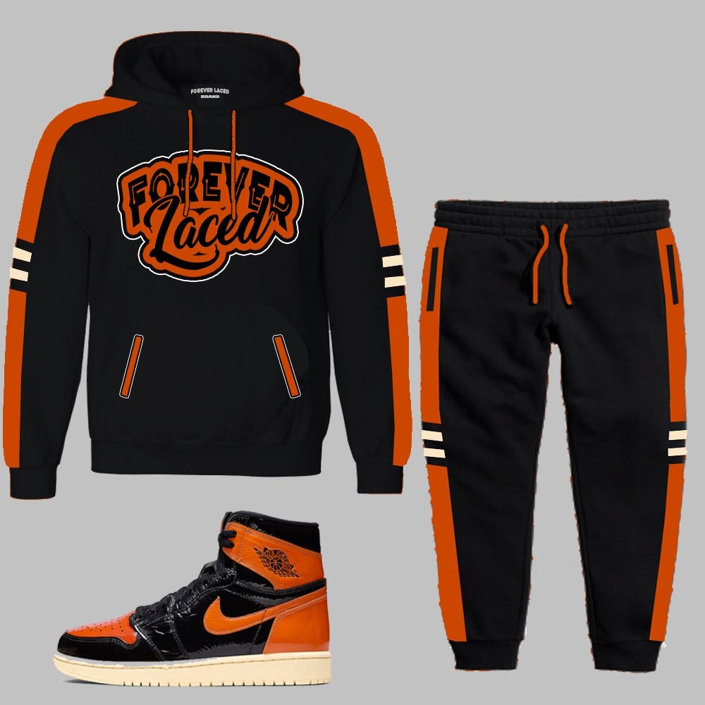 orange jordan sweatsuit