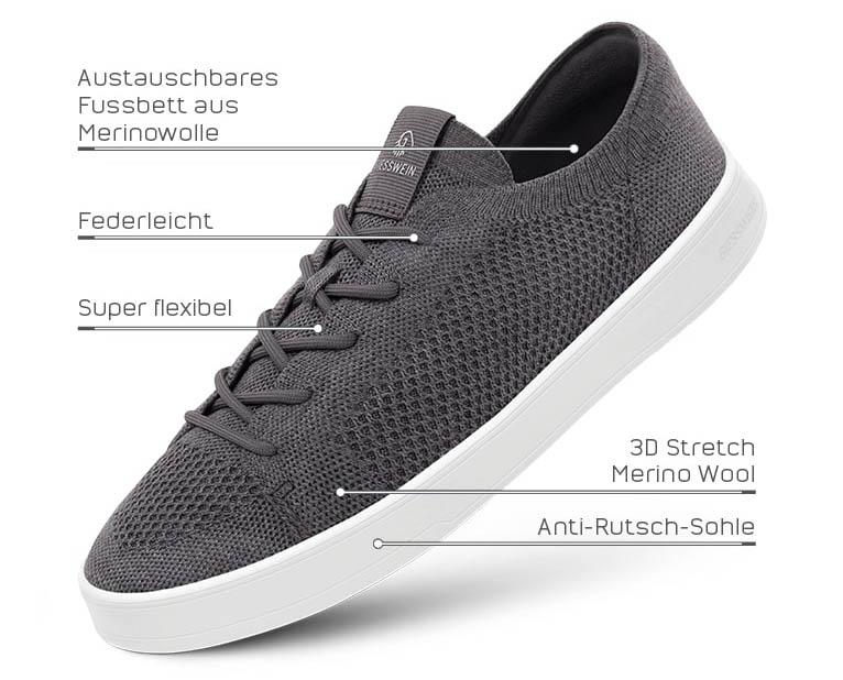 leichte Sneaker Merino