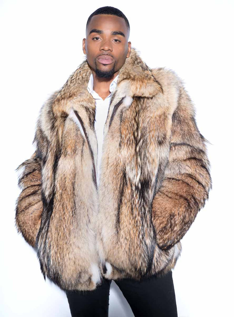 Men's Coyote Fur Jacket is the look of 
