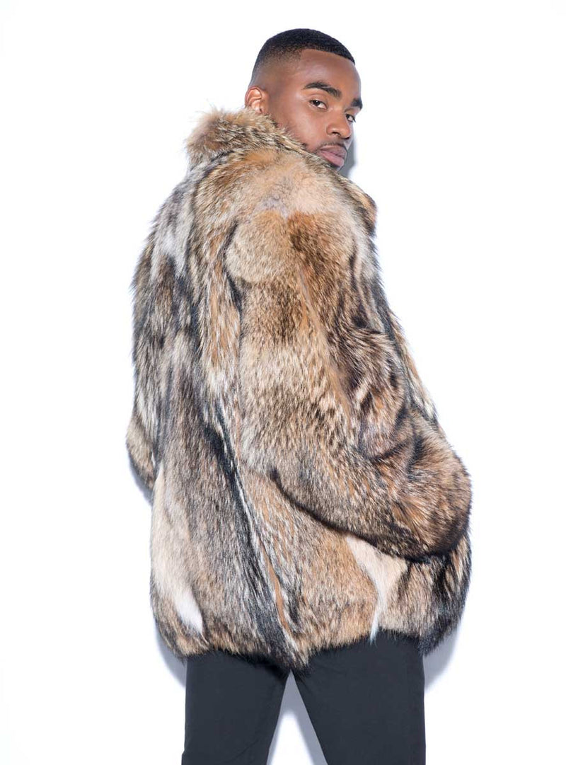 coat with coyote fur hood