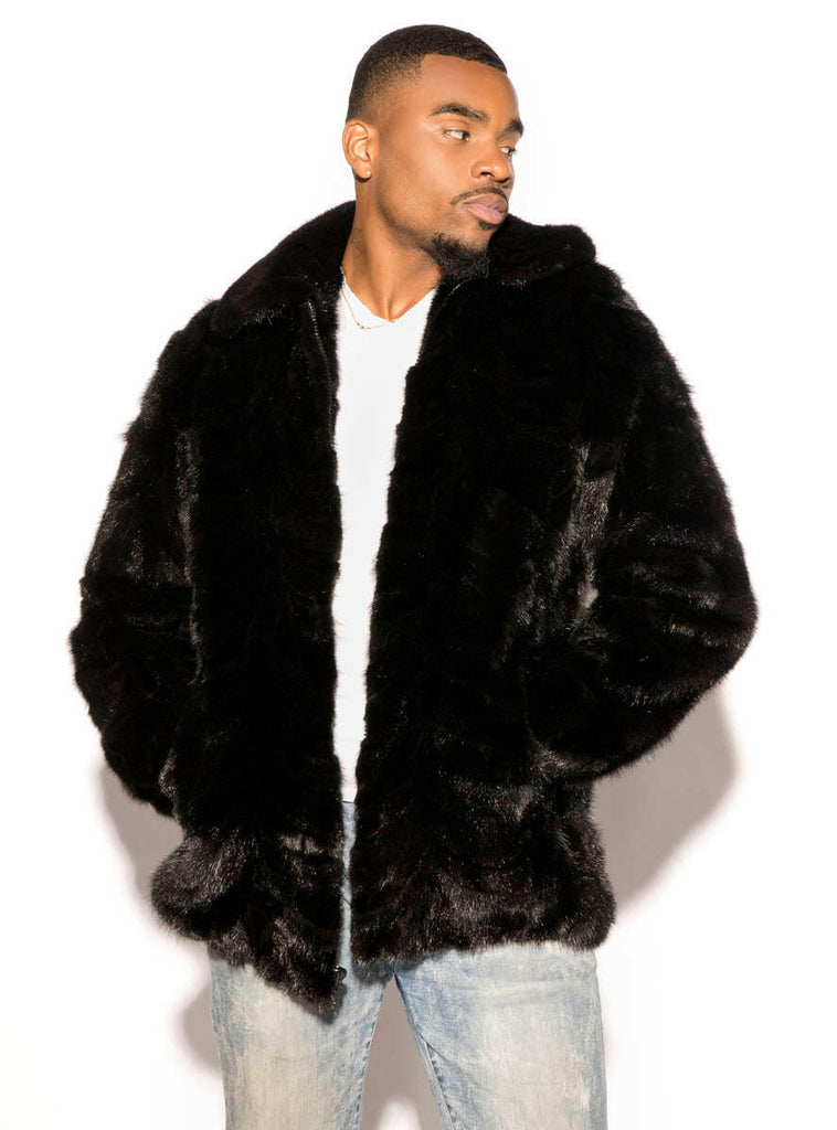 Men's Mink Fur Bomber Jacket | Henig Furs