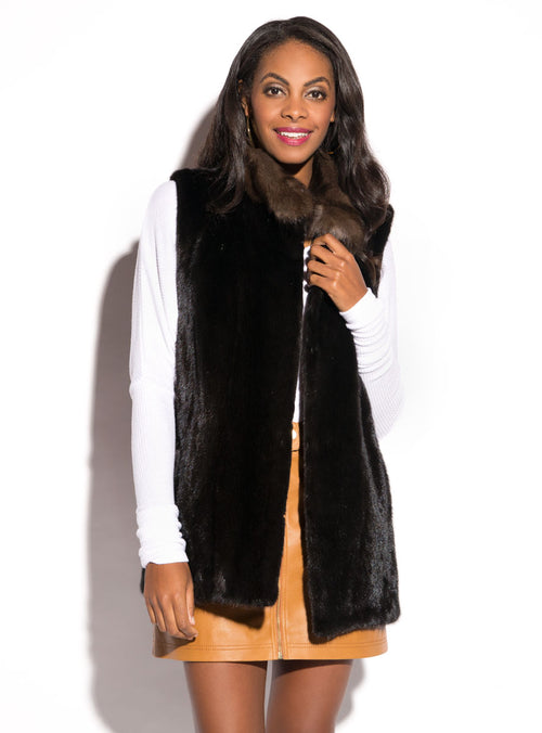 mink fur vest