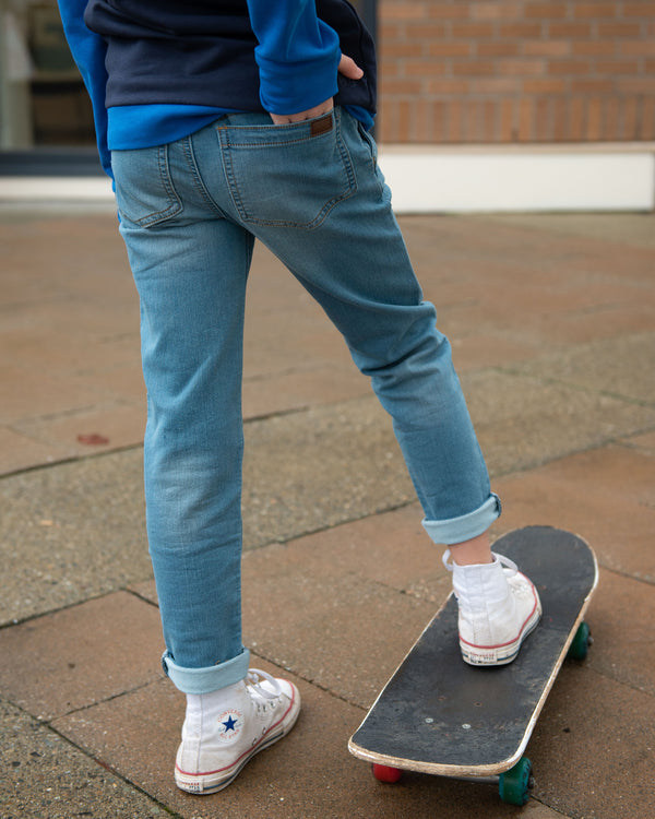 Unisex In The Groove Pants - Light Blue Denim