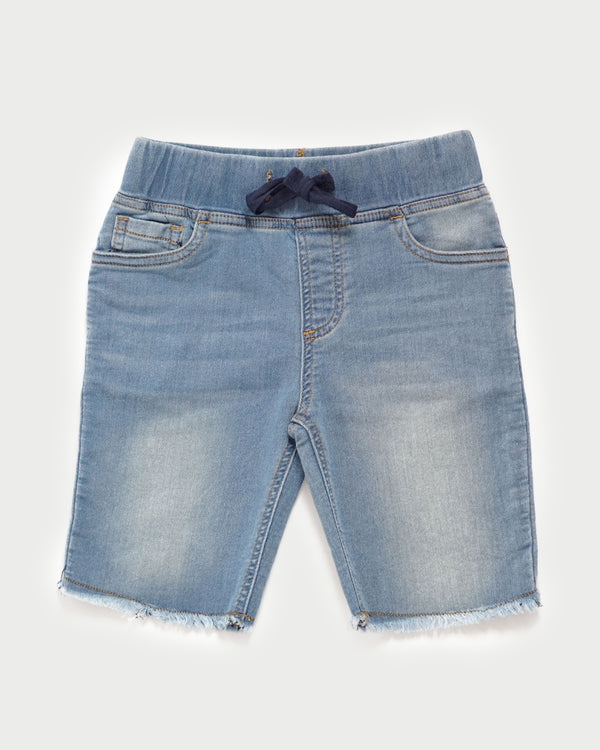 Unisex Sandcastle Shorts - Light Blue Denim