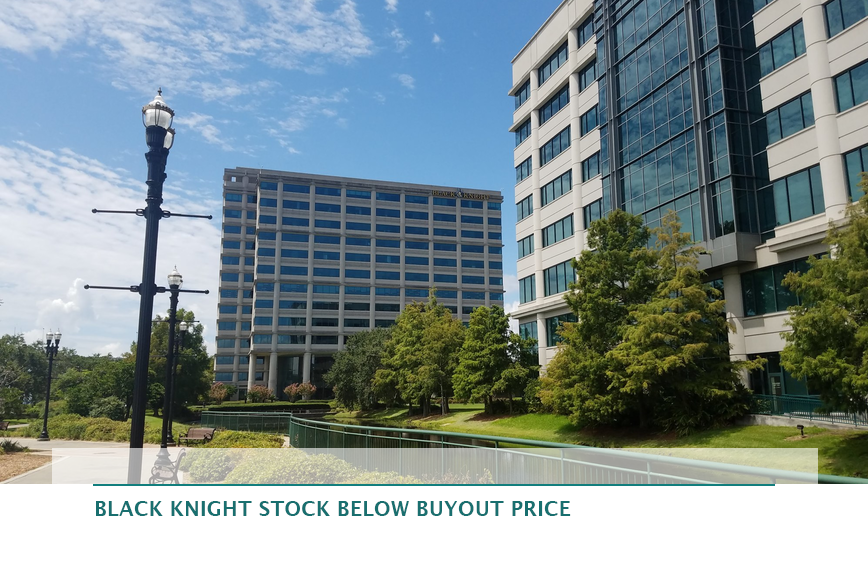 Black Knight stock below buyout price