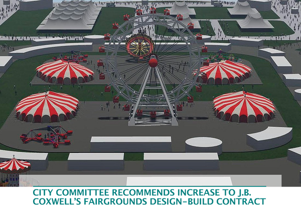 City committee recommends increase to J.B. Coxwell’s fairgrounds design-build contract