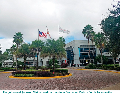 The Johnson & Johnson Vision headquarters in in Deerwood Park in South Jacksonville.