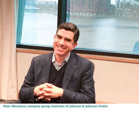 Peter Menziuso, company group chairman of Johnson & Johnson Vision.