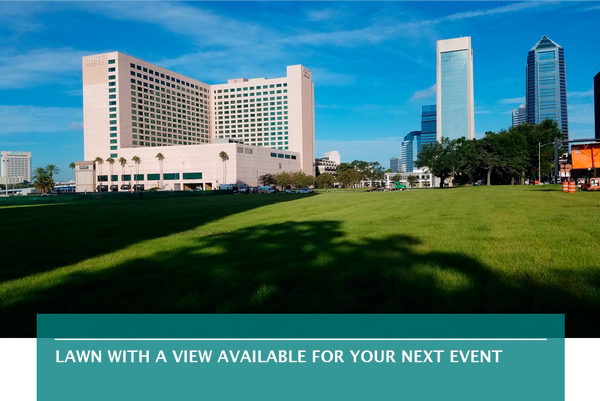 Lawn with a view available for your next event