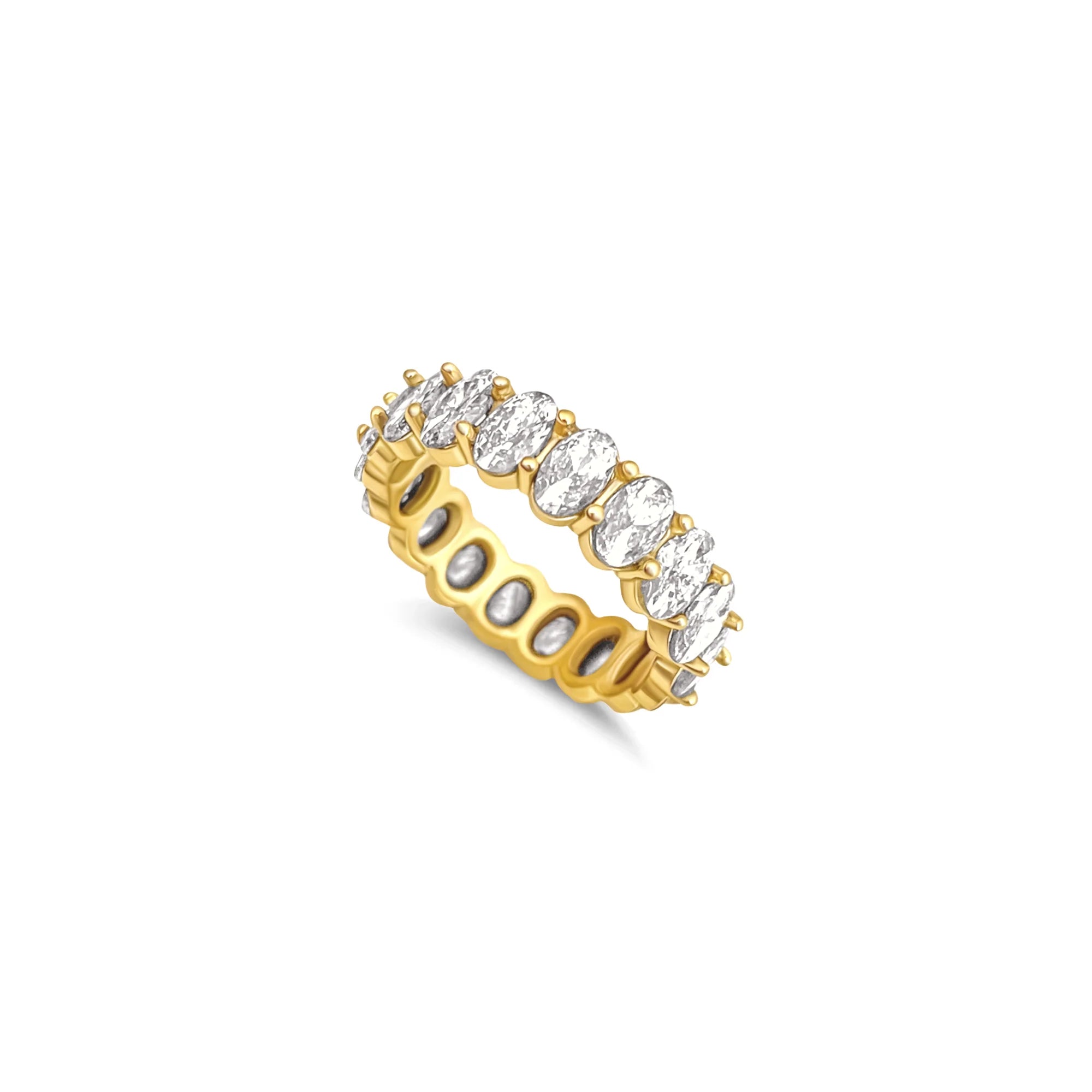 Ellie Vail Mylah Oval Eternity Band Ring