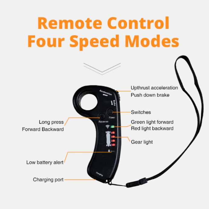2.4GH  Wireless Remote control with 4 Speed Mode