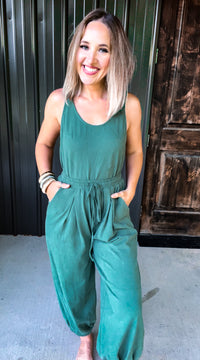 Green Buttery Soft Jumpsuit