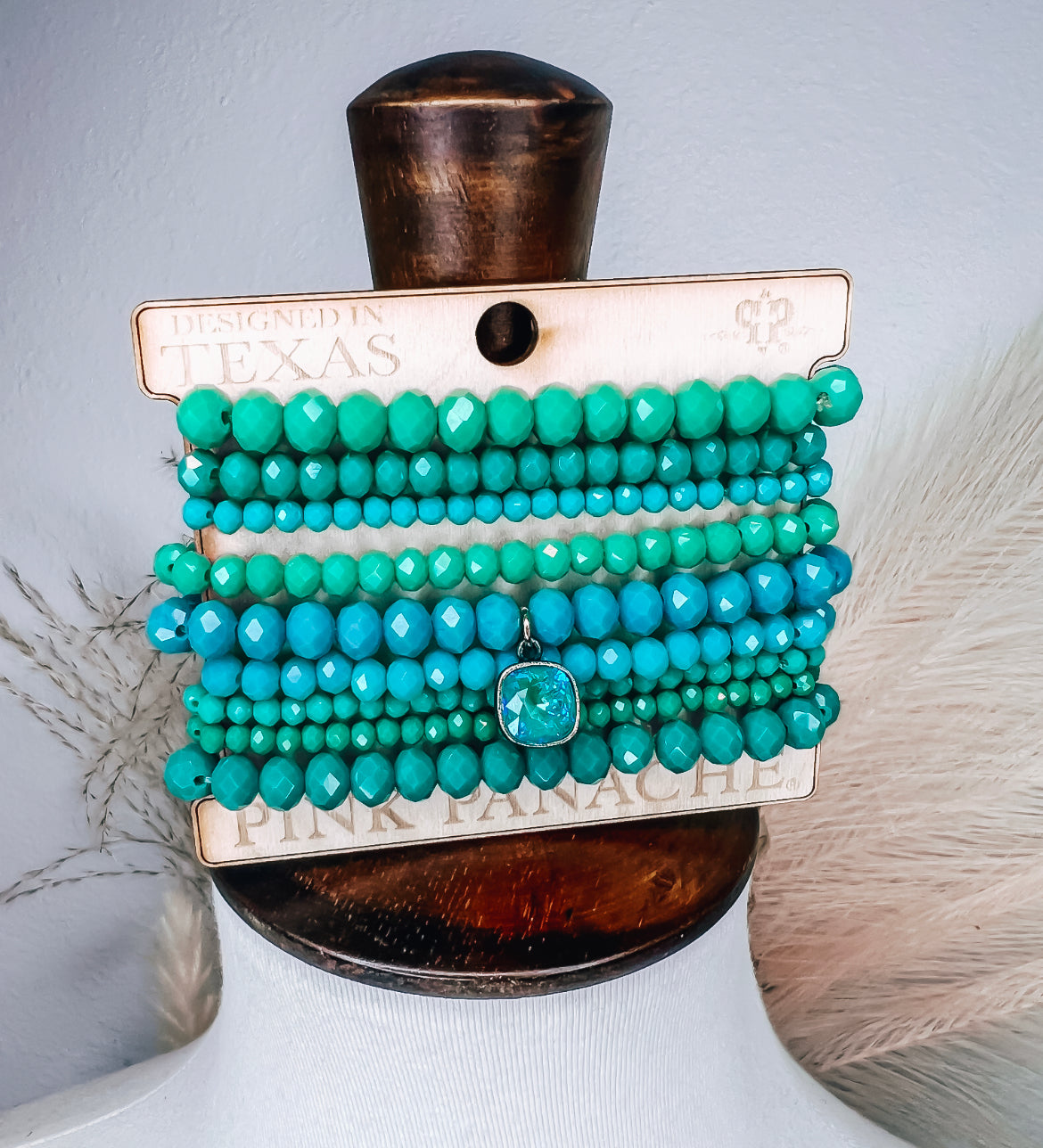 Turquoise & Green Bracelet Stack