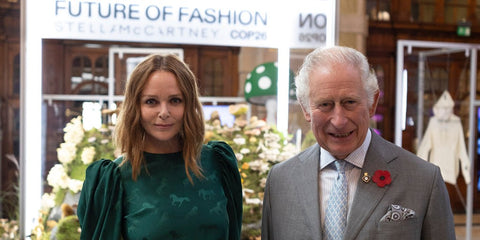 Stella McCartney with Prince Charles at COP26 UK | Future of Fashion Exhibition