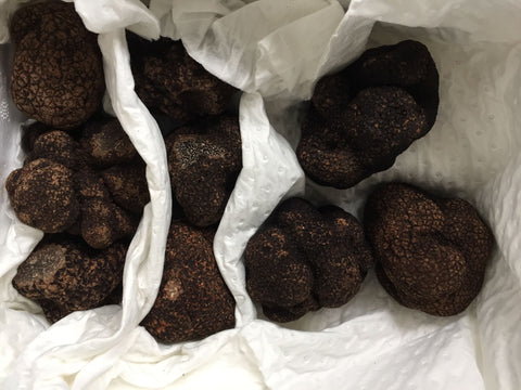 Wrapping black truffles for short term 