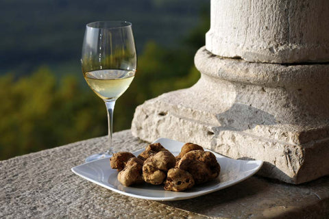 Chardonnays matches with white truffles
