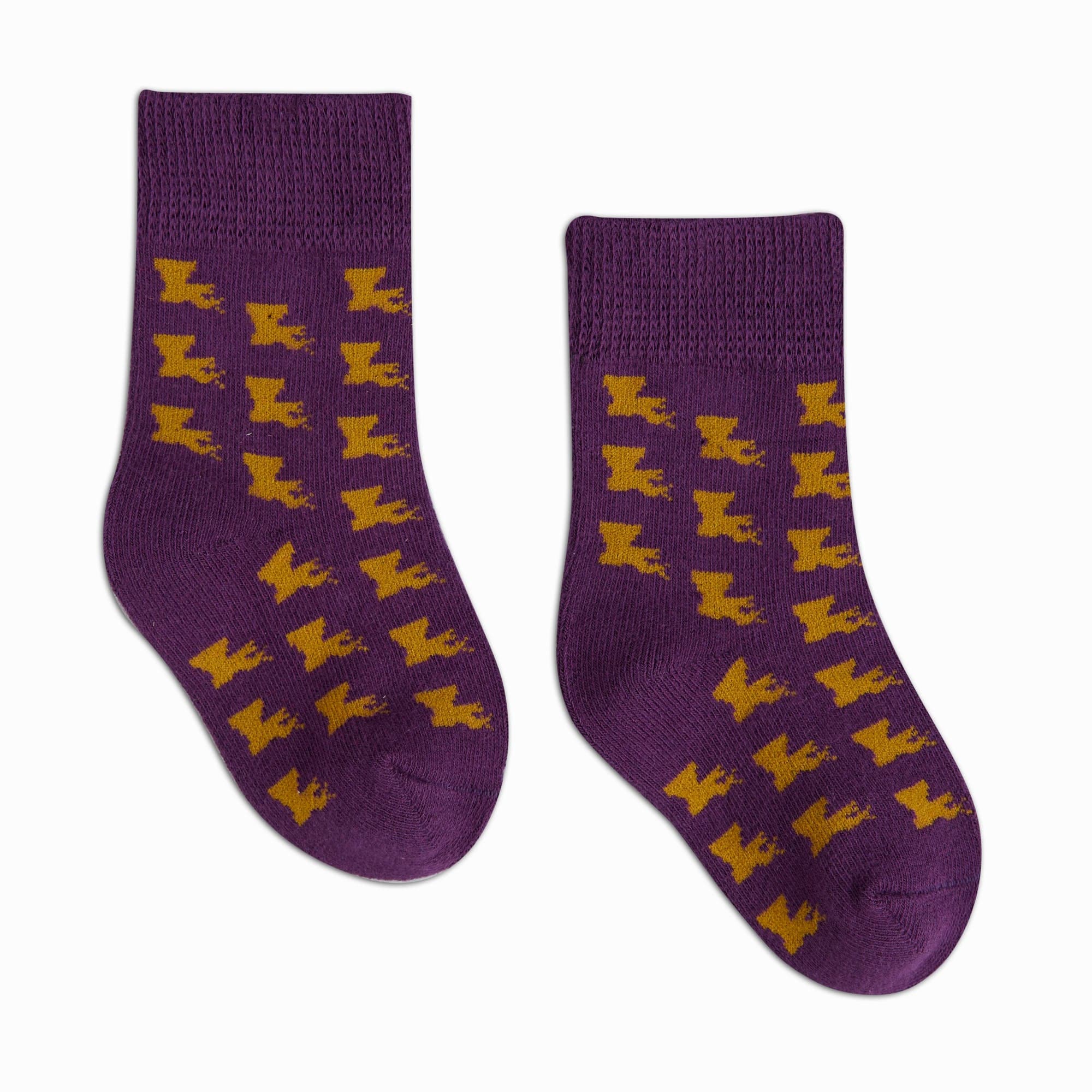 Bonfolk Socks - Black and Gold Fleur de Lis