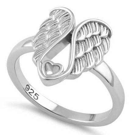 Lindas Angels ??????????? ?????'? ??????? ???? Angel's Embrace Ring Is Made  From The Highest Quality Sterling Silver And It Features An Elegant Angel  Wing, Embellished With 12 Gleaming Cubic