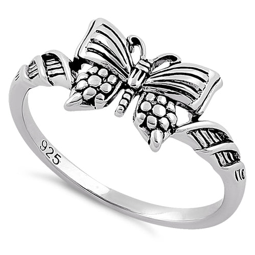 Sterling Silver Butterfly Ring