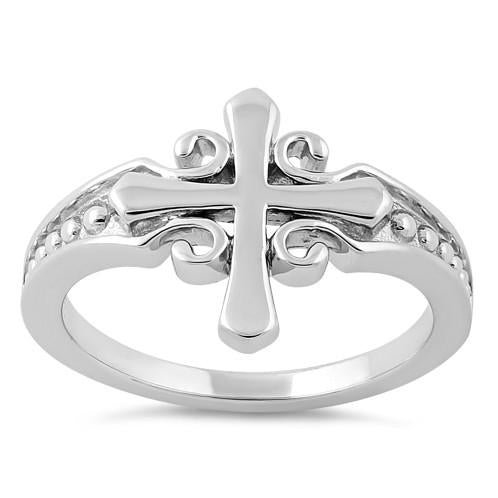 Sterling Silver Cross Ring for Sale - Dreamland Jewelry