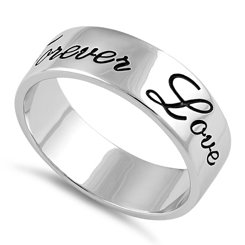 silver love ring