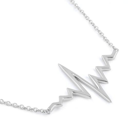 sailing heartbeat necklace