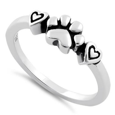 Sterling Silver Pet Love Paw &...