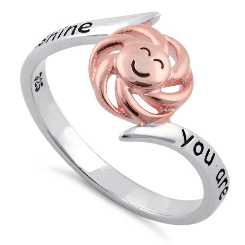 Gold heart ring that says sunshine youtube