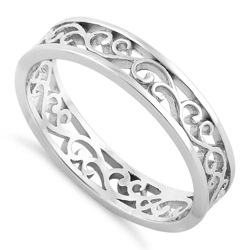 sterling silver band rings