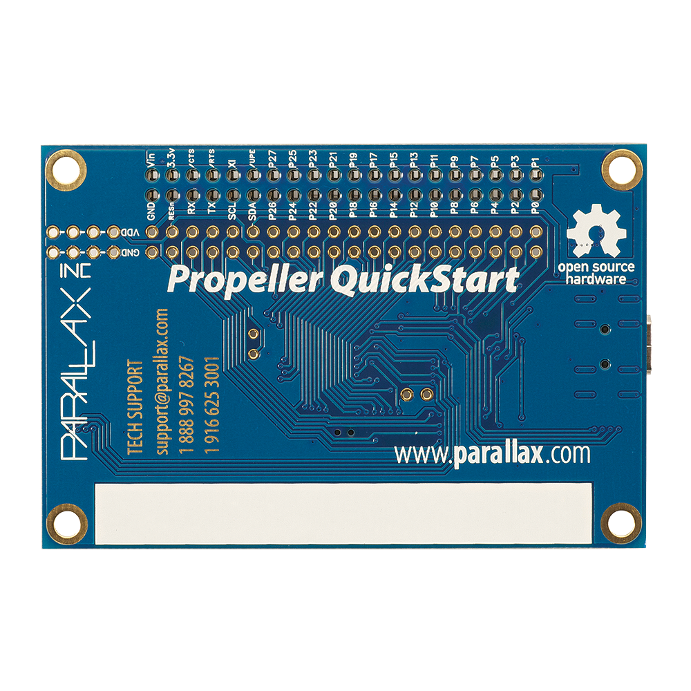 Parallax Propeller Quickstart In Canada Robotix 0680