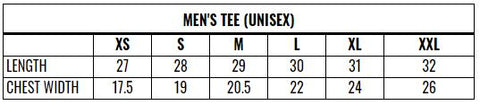 Men's Shirt Sizing Chart