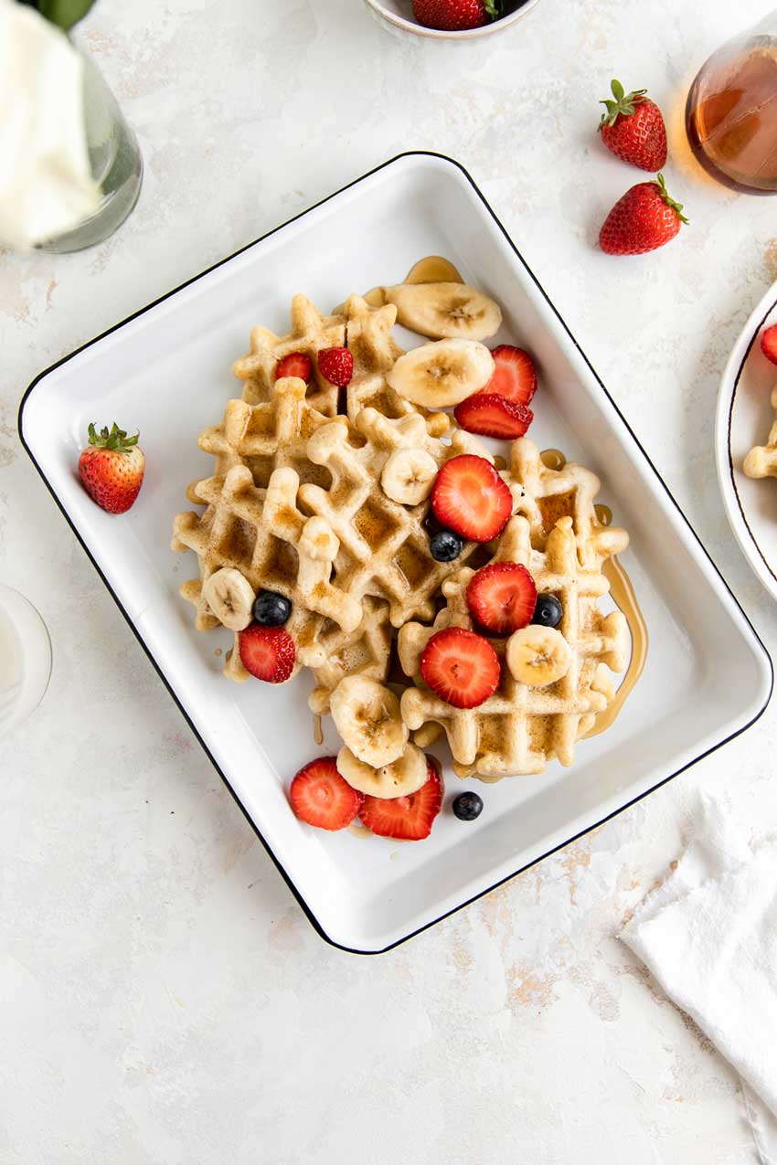otto's grain free waffles with berries