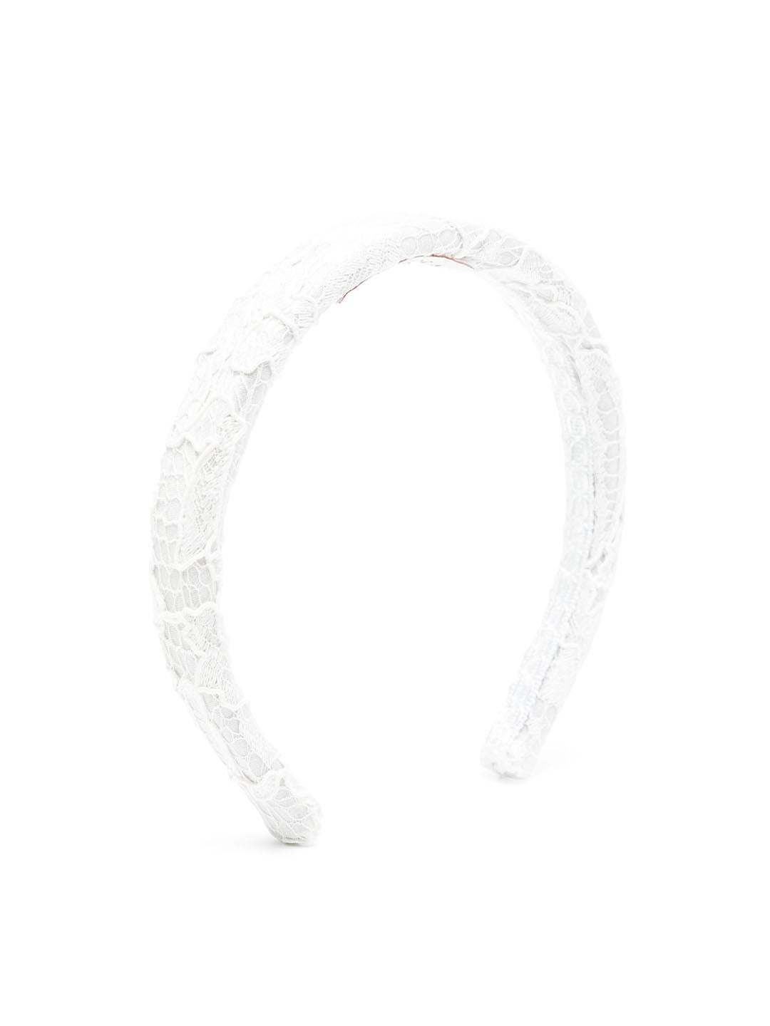 Shop Marchesa Lace Headband In Cream