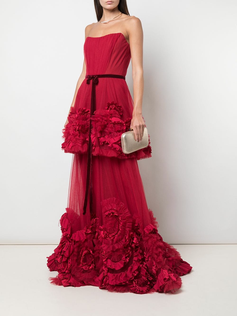 red marchesa gown