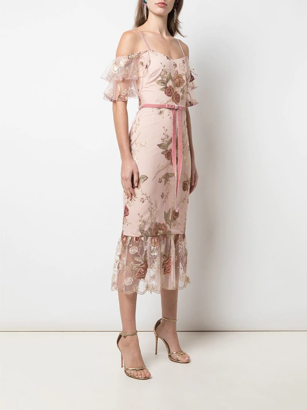 Floral Embroidered Cocktail Dress – Marchesa