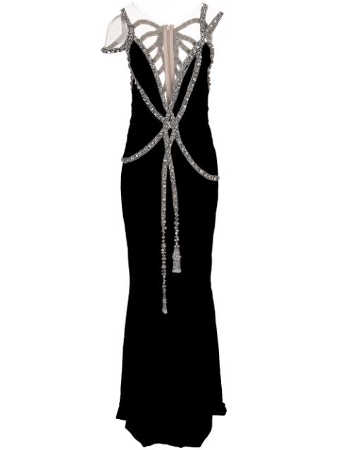 marchesa velvet gown