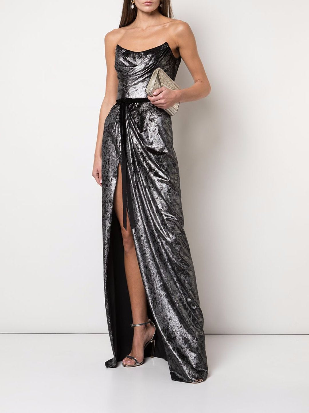 Metallic Lame Gown – Marchesa