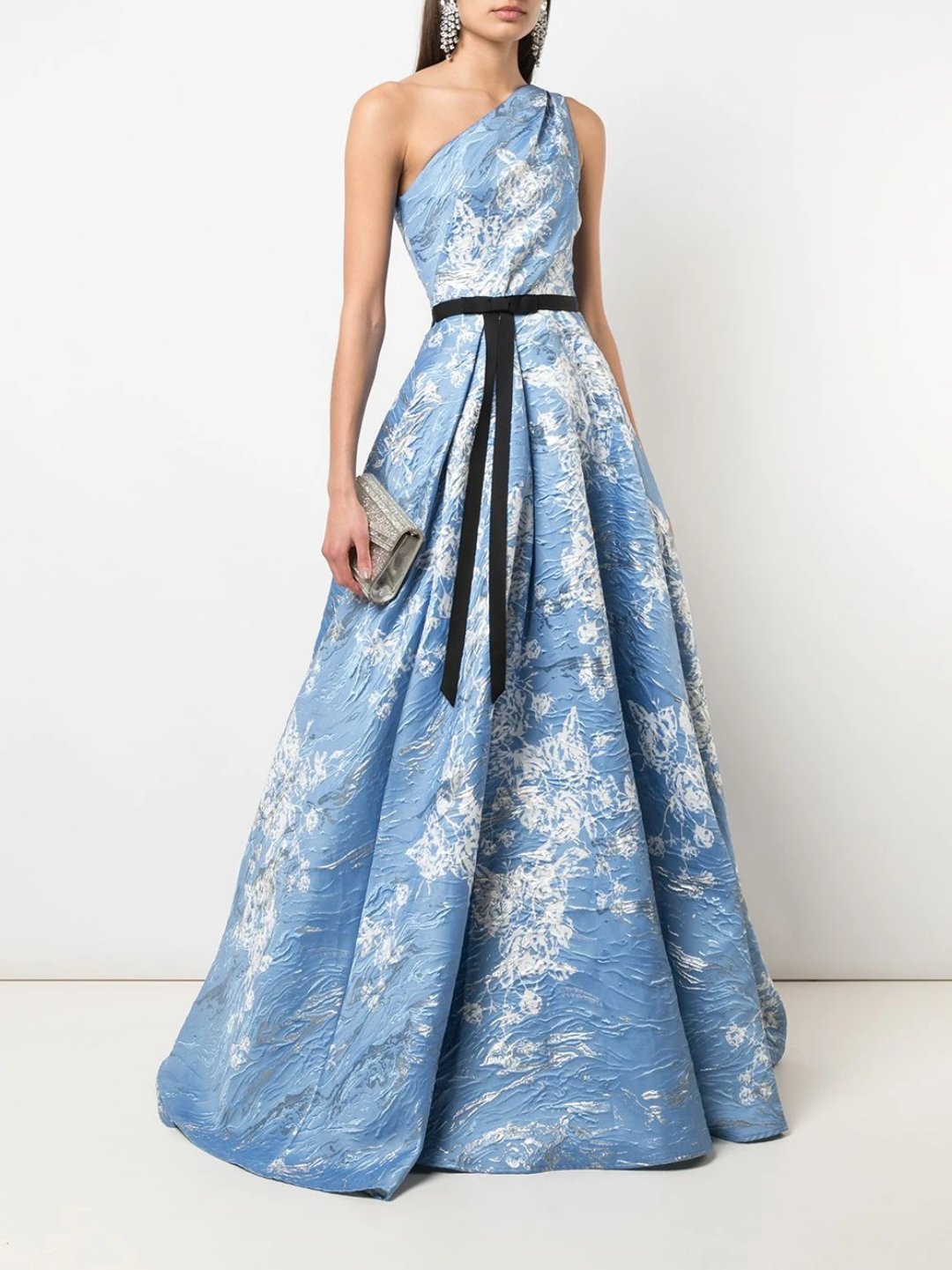 Floral Jacquard Gown – Marchesa