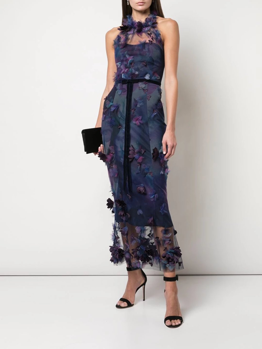 marchesa 3d floral dress