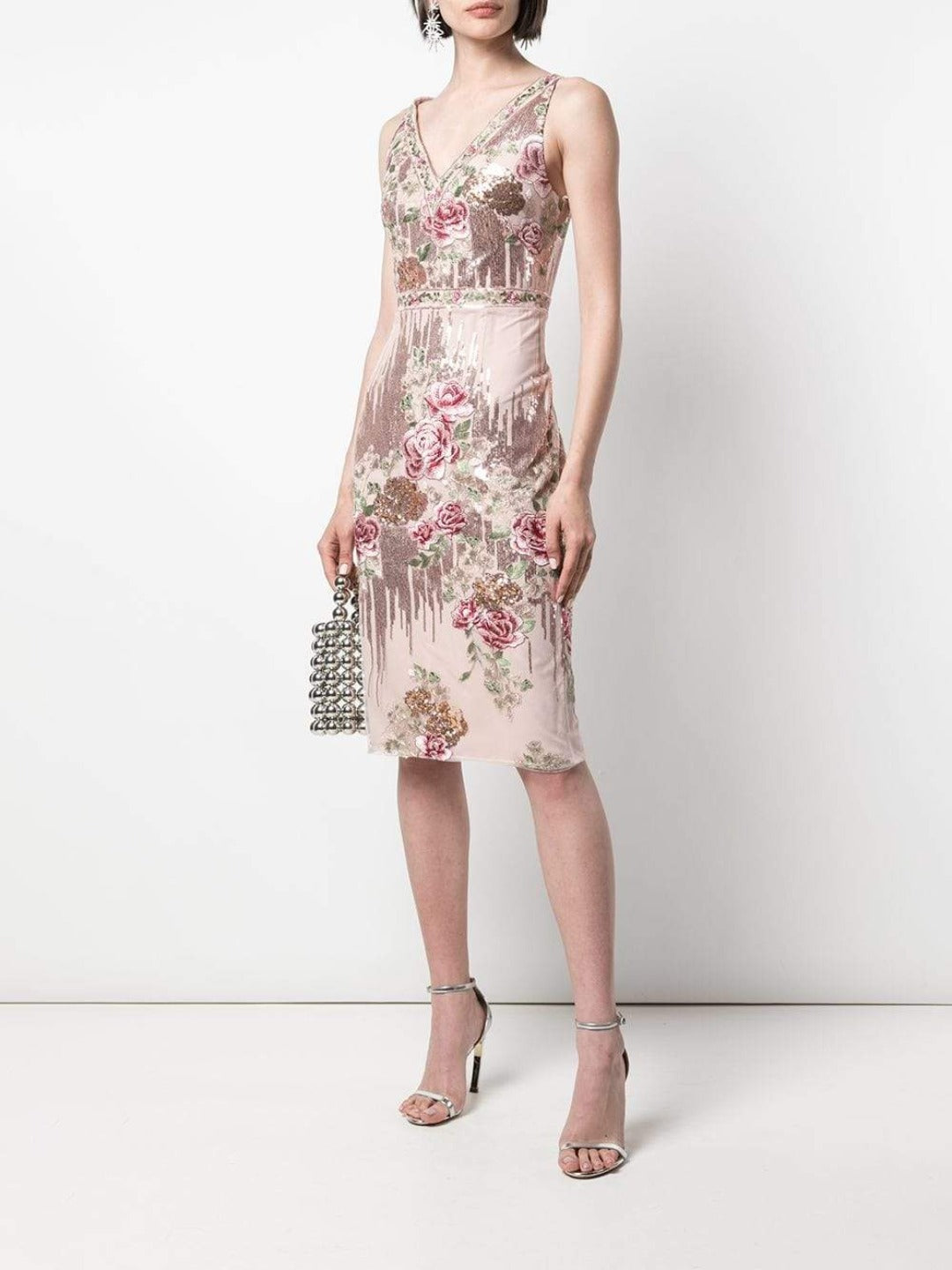 sequin embroidered dress