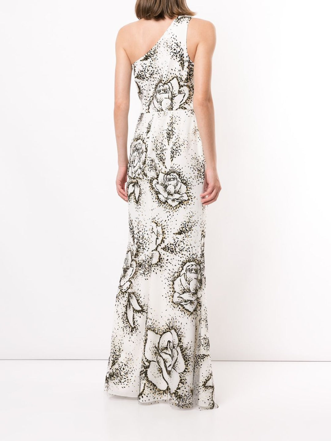 Floral One-Shoulder Gown – Marchesa