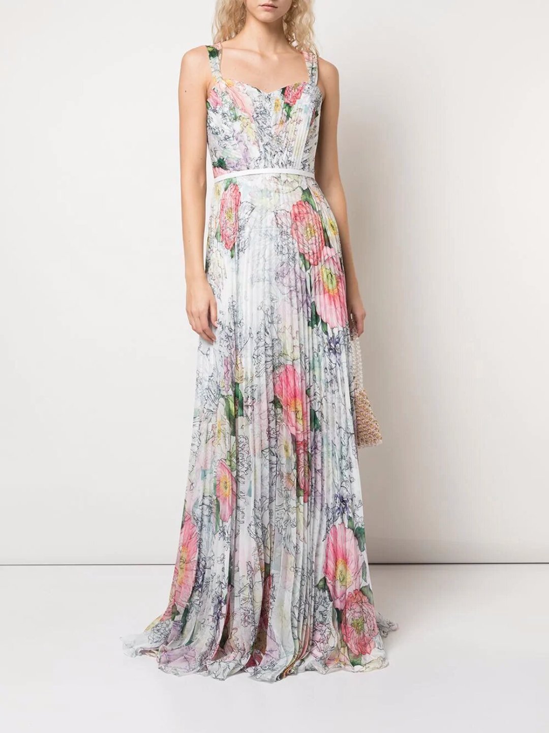 marchesa floral dress