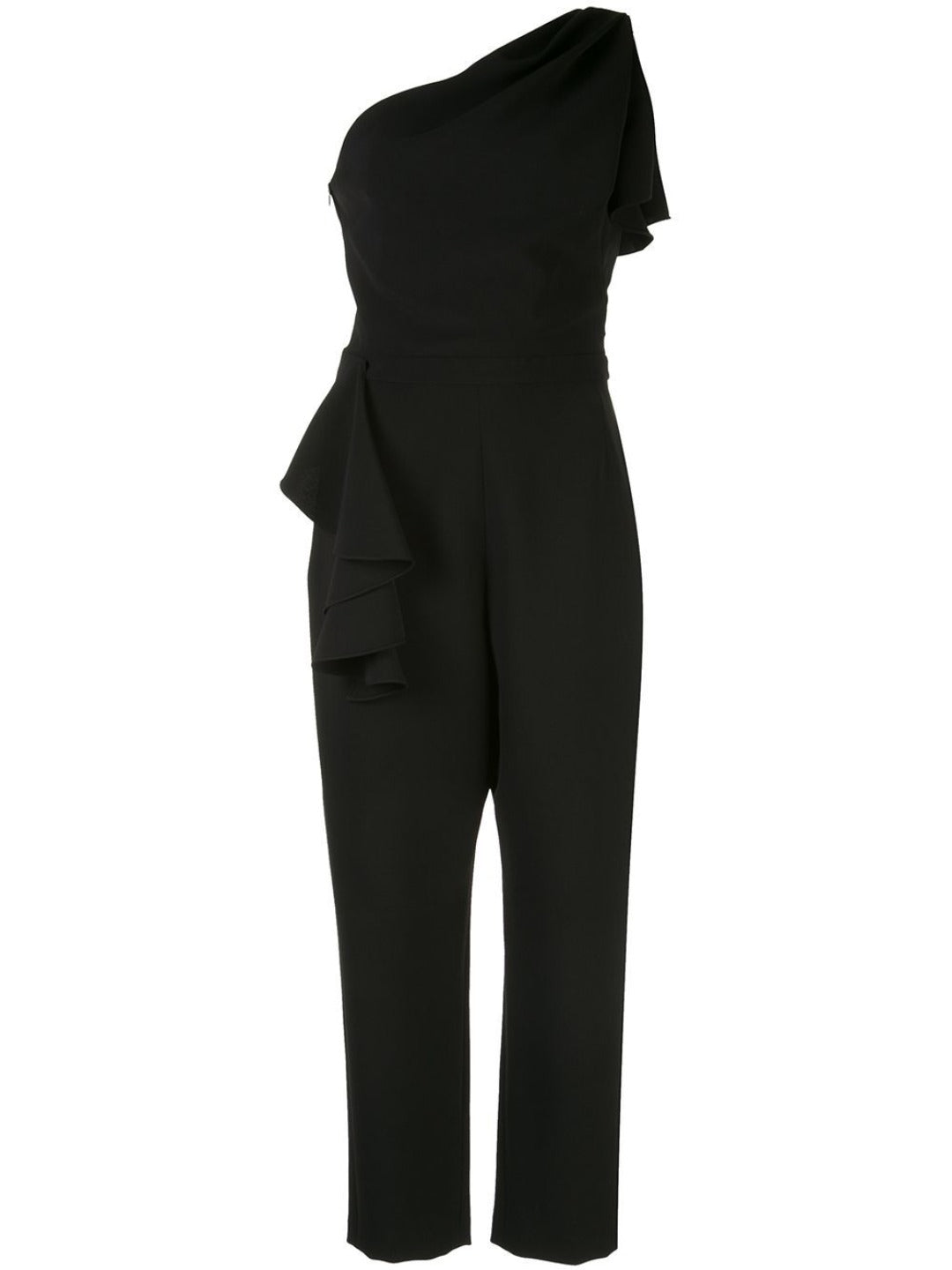 One-Shoulder Tailored Jumpsuit – Marchesa