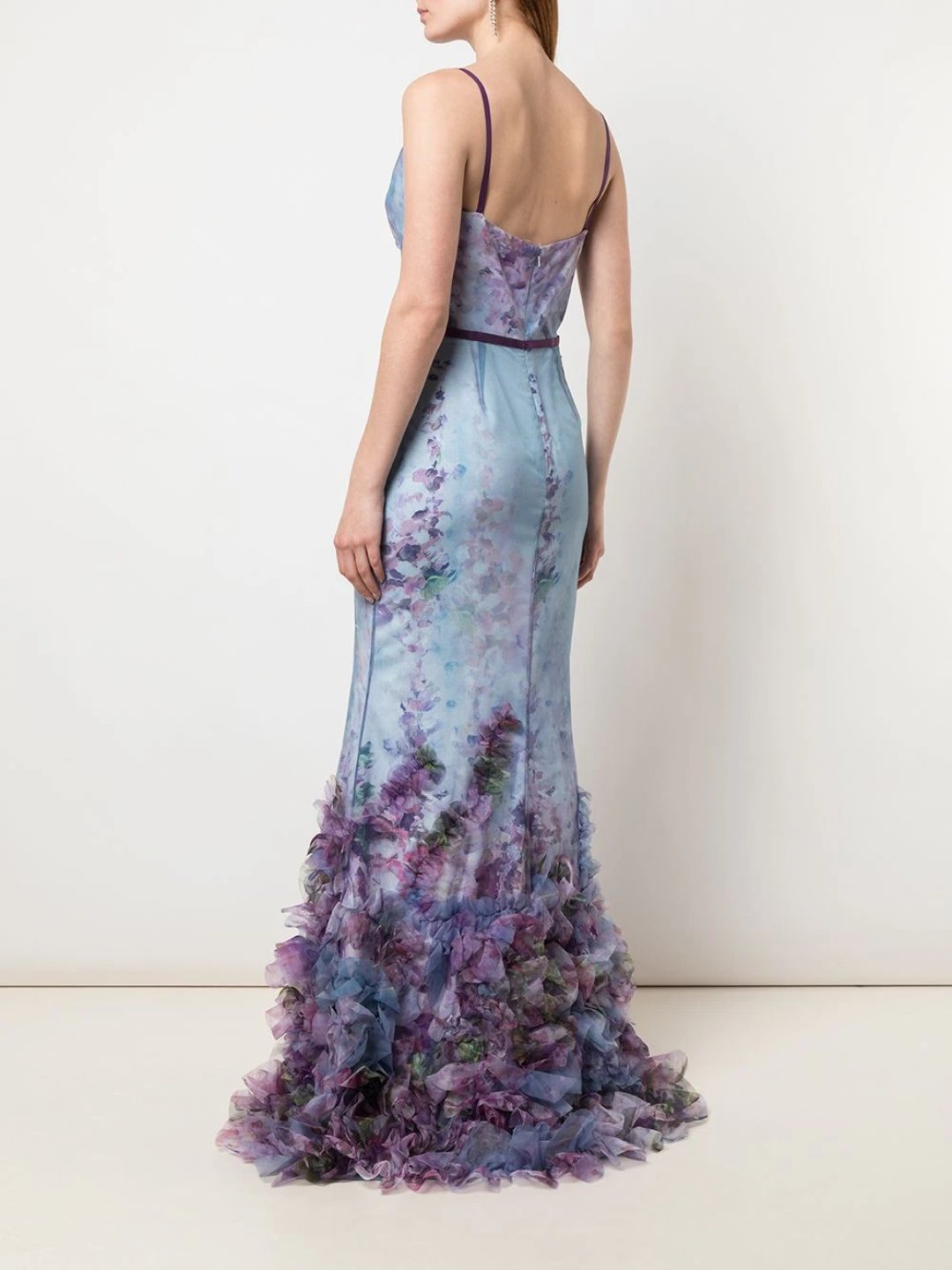 Fit-to-Flare Floral Texture Gown – Marchesa