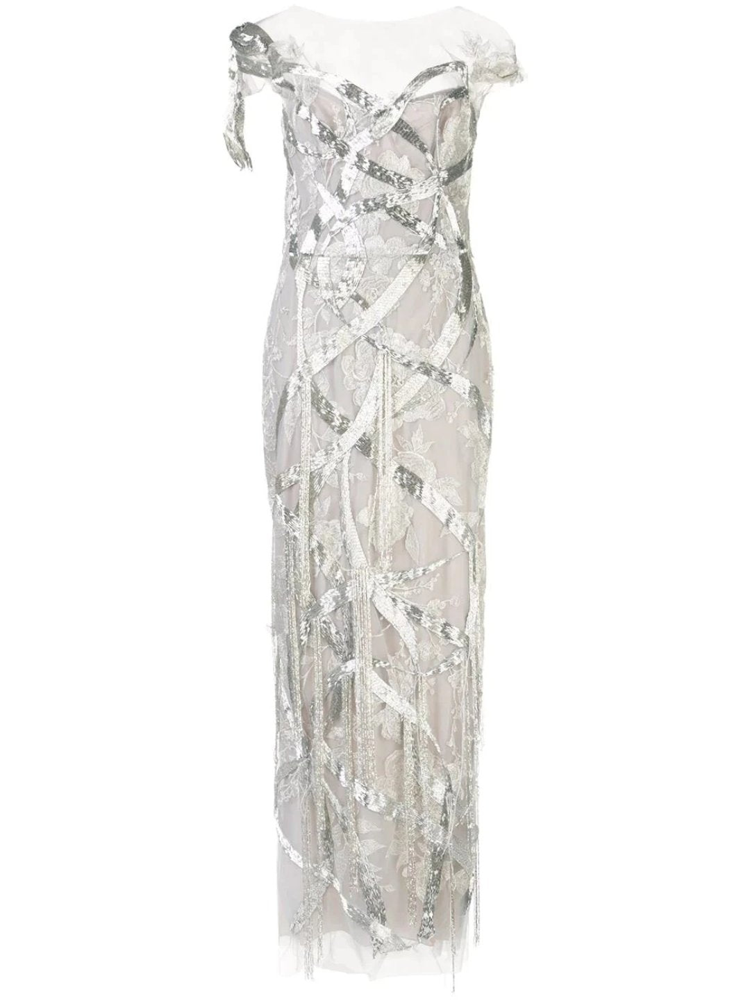 Fully Embroidered Ribbon Gown – Marchesa
