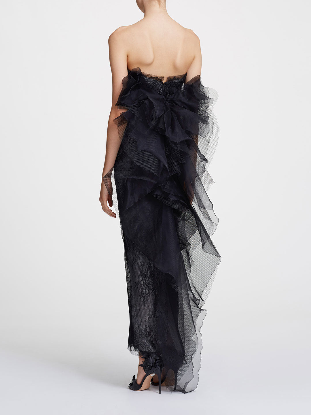 marchesa strapless gown