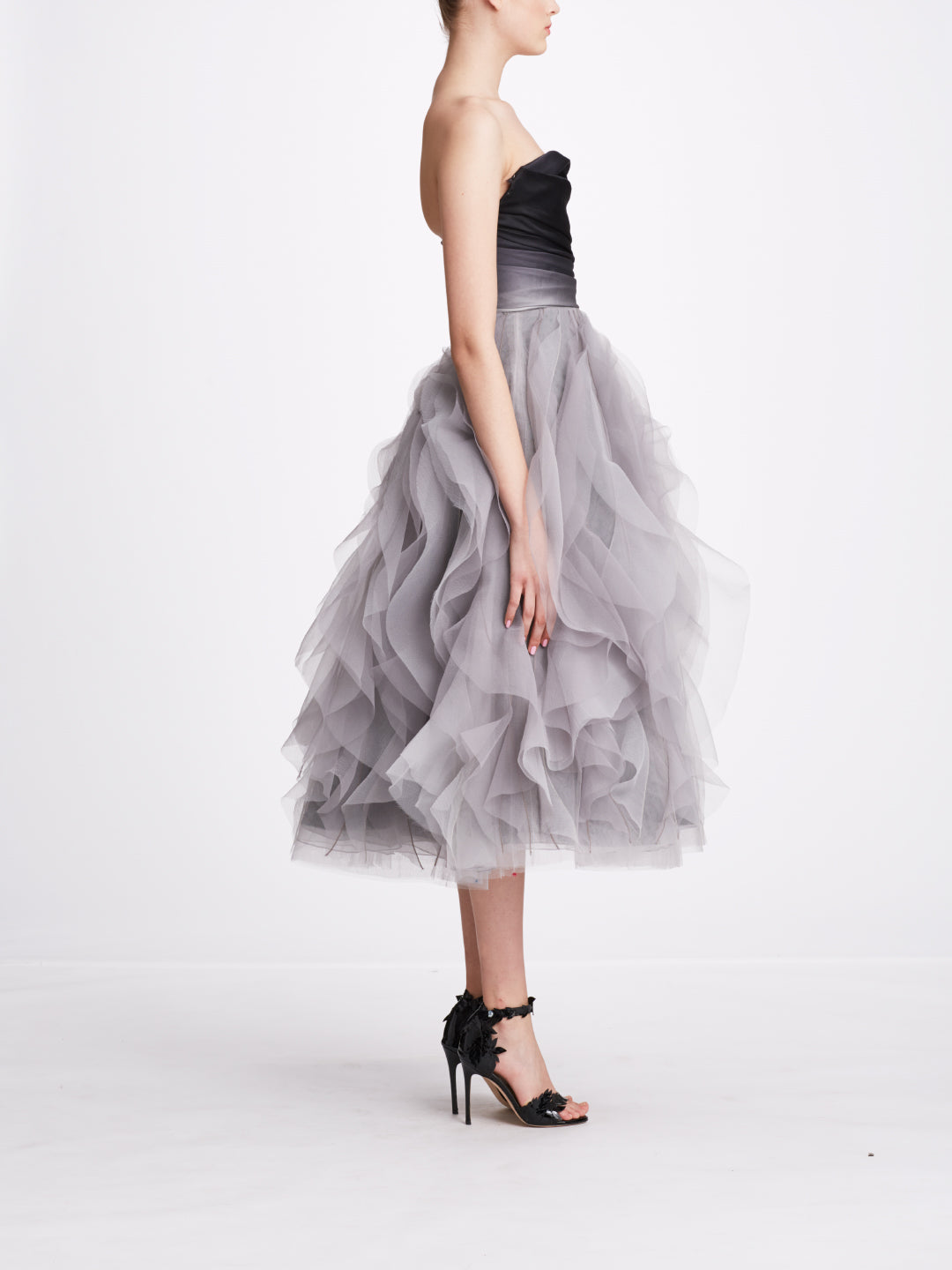 Strapless Draped Bodice Dress – Marchesa